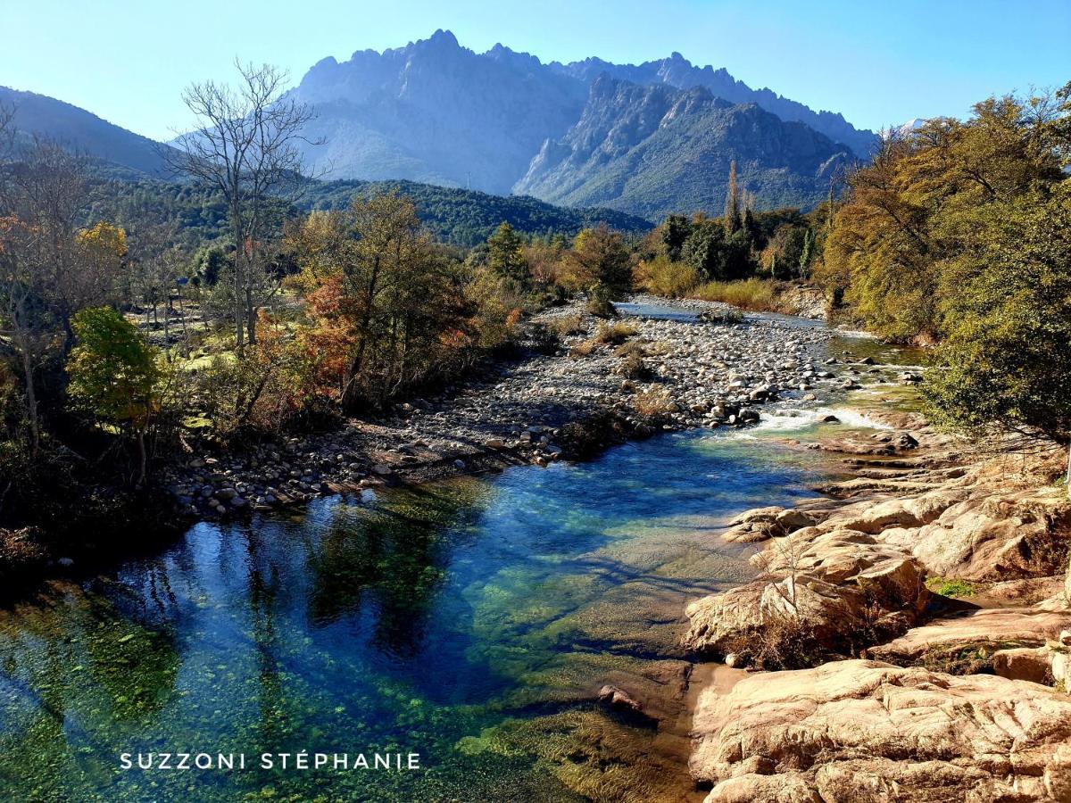 Domaine U Filanciu, Maison Ghjulia avec piscine - Centre Corse Moltifao Extérieur photo